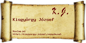 Kisgyörgy József névjegykártya